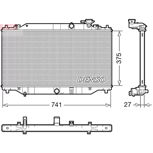 Chladič motora DENSO DRM44049