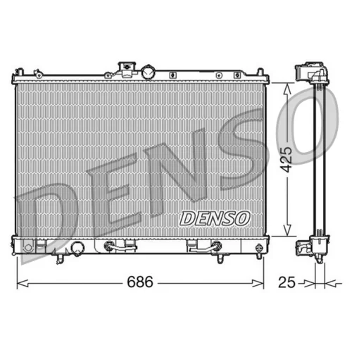 Chladič motora DENSO DRM45027