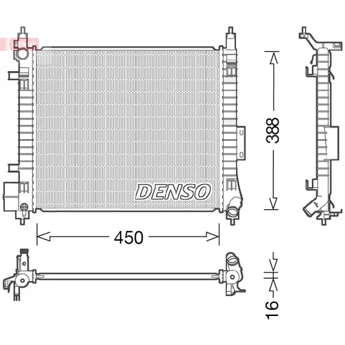 Chladič motora DENSO DRM46054