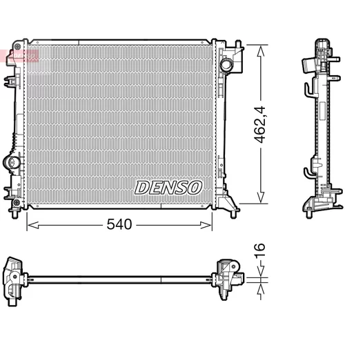 Chladič motora DENSO DRM46063