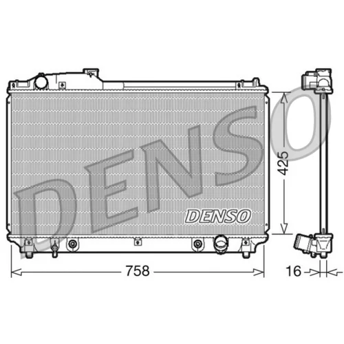 Chladič motora DENSO DRM51003