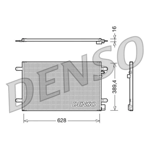 Kondenzátor klimatizácie DENSO DCN02017