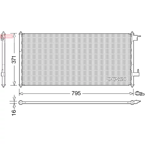 Kondenzátor klimatizácie DENSO DCN10030