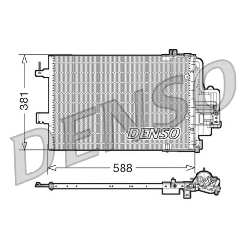 Kondenzátor klimatizácie DENSO DCN20021