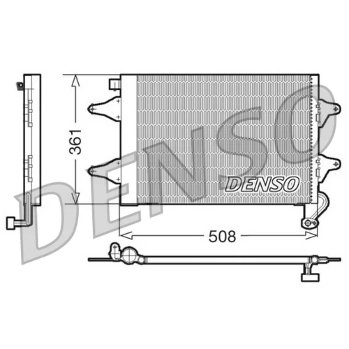 Kondenzátor klimatizácie DENSO DCN27004