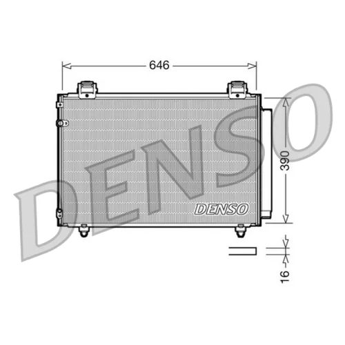 Kondenzátor klimatizácie DCN50024 /DENSO/