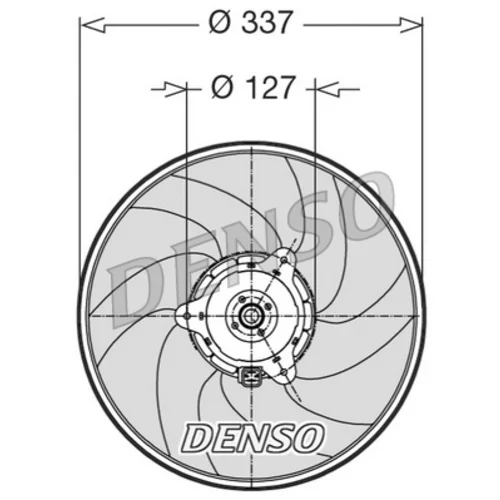 Ventilátor chladenia motora DENSO DER21002