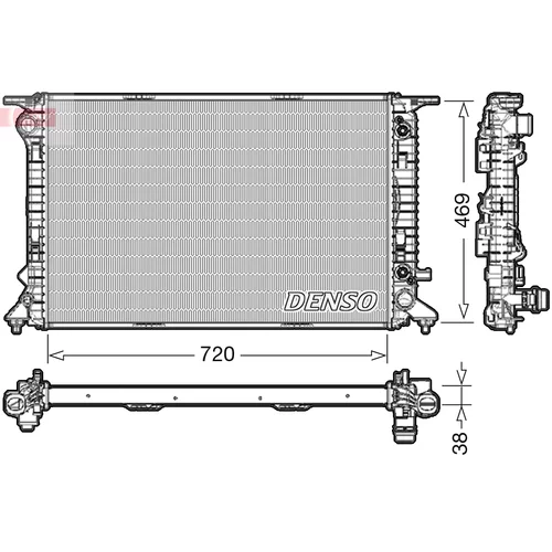 Chladič motora DENSO DRM02041