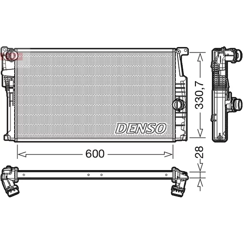 Chladič motora DRM05015 /DENSO/