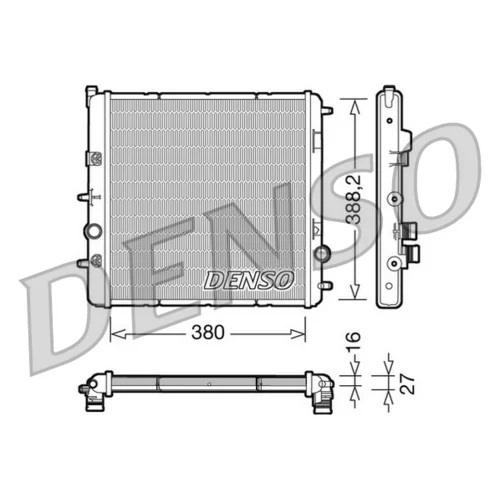 Chladič motora DRM07003 /DENSO/