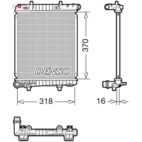 Chladič motora DENSO DRM07062