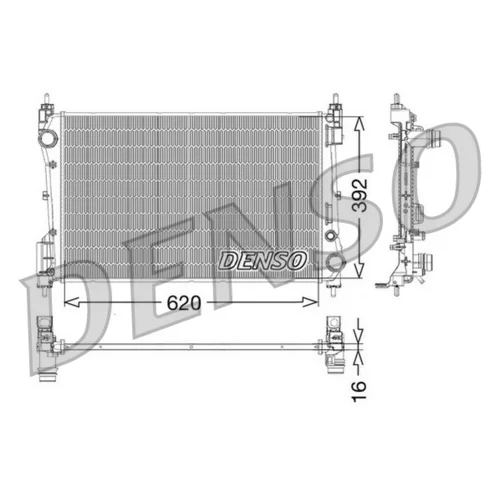 Chladič motora DENSO DRM09114