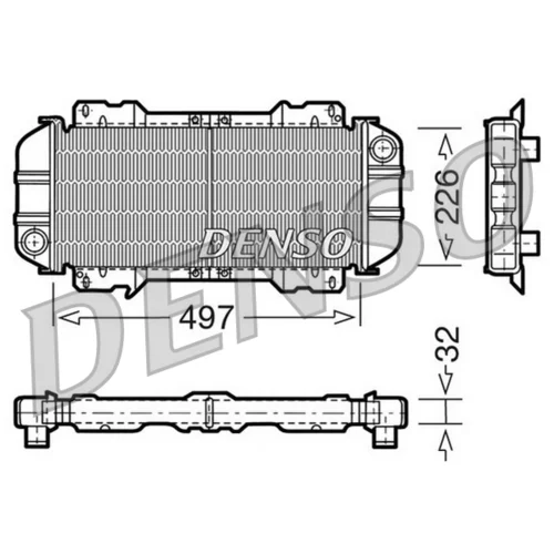 Chladič motora DRM10015 /DENSO/