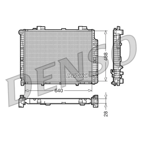 Chladič motora DENSO DRM17101