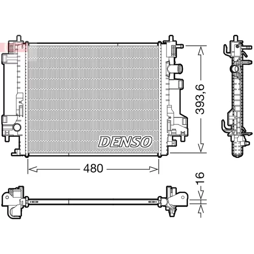 Chladič motora DENSO DRM23117