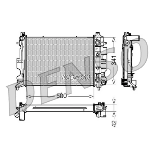 Chladič motora DENSO DRM25012