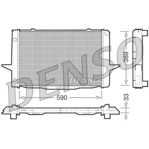 Chladič motora DENSO DRM33041