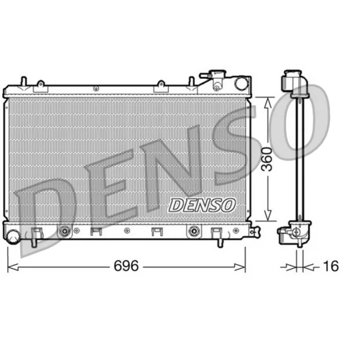 Chladič motora DRM36002 /DENSO/