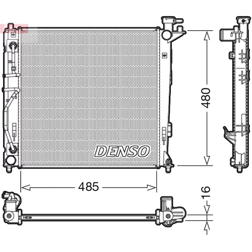 Chladič motora DENSO DRM41007