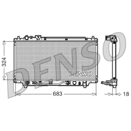 Chladič motora DENSO DRM44001