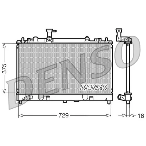 Chladič motora DENSO DRM44011