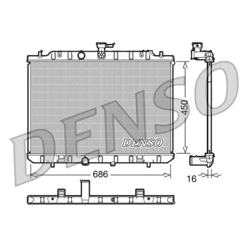 Chladič motora DENSO DRM46006