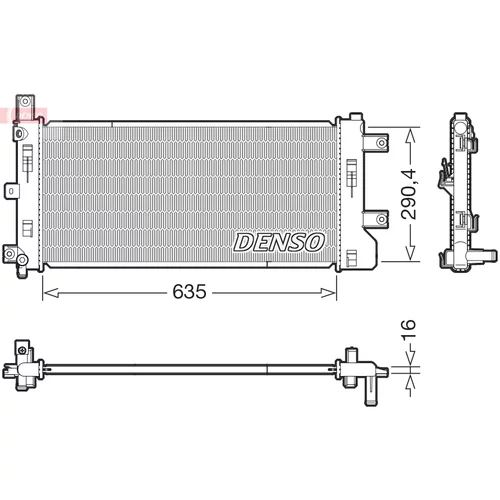 Chladič motora DENSO DRM46105