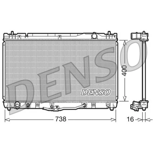 Chladič motora DENSO DRM50043