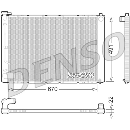 Chladič motora DENSO DRM51011