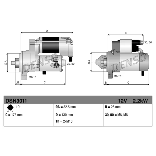 Štartér DSN3011 /DENSO/ - obr. 3