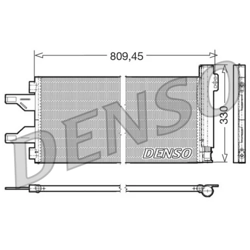 Kondenzátor klimatizácie DENSO DCN07050