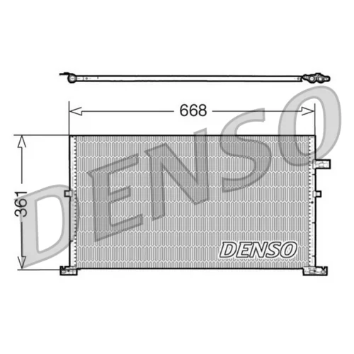 Kondenzátor klimatizácie DENSO DCN10013