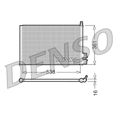 Kondenzátor klimatizácie DENSO DCN10021