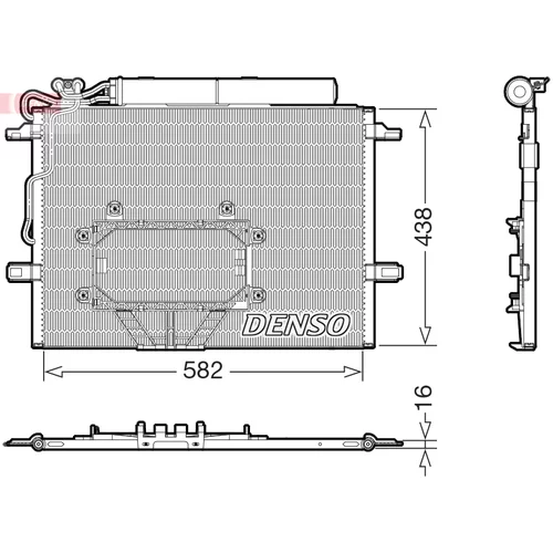 Kondenzátor klimatizácie DENSO DCN17065