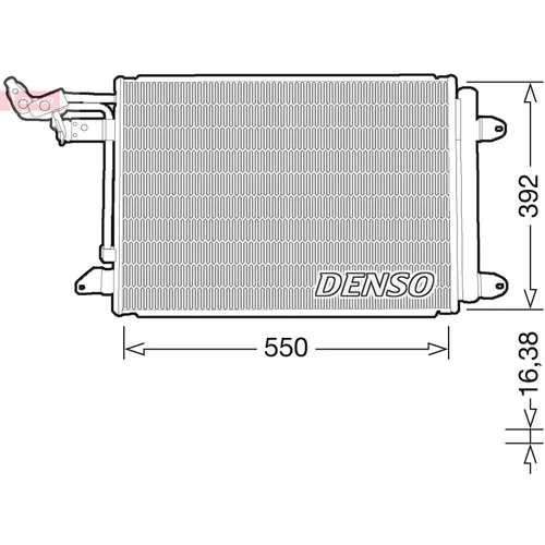 Kondenzátor klimatizácie DCN32032 /DENSO/ - obr. 1