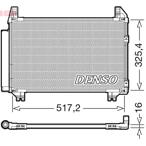 Kondenzátor klimatizácie DENSO DCN50101