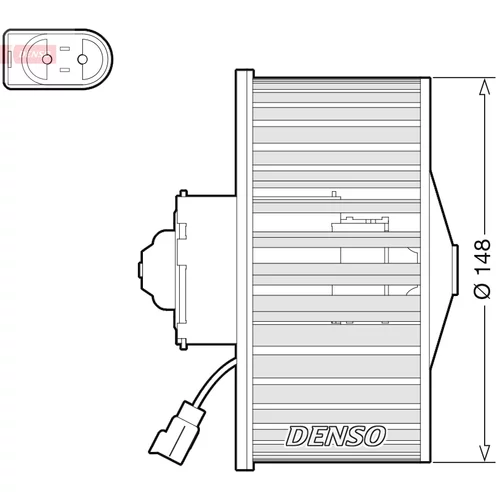 Vnútorný ventilátor DENSO DEA10054