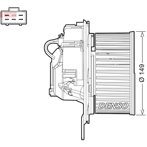 Vnútorný ventilátor DEA32005 /DENSO/