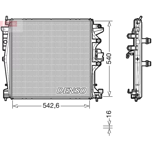 Chladič motora DENSO DRM01004