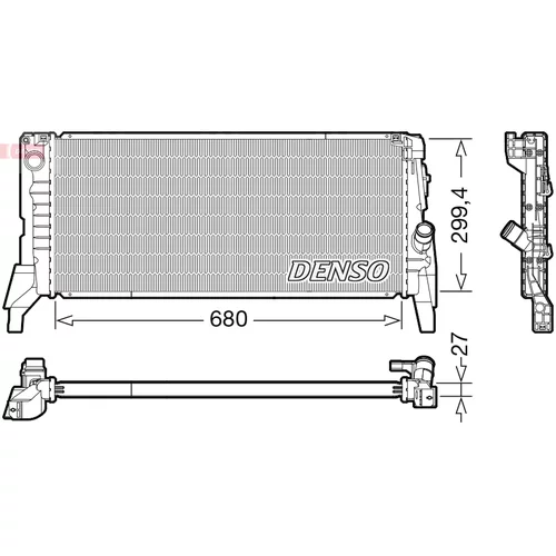 Chladič motora DENSO DRM05119