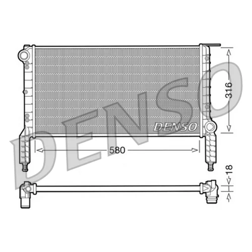 Chladič motora DENSO DRM09063