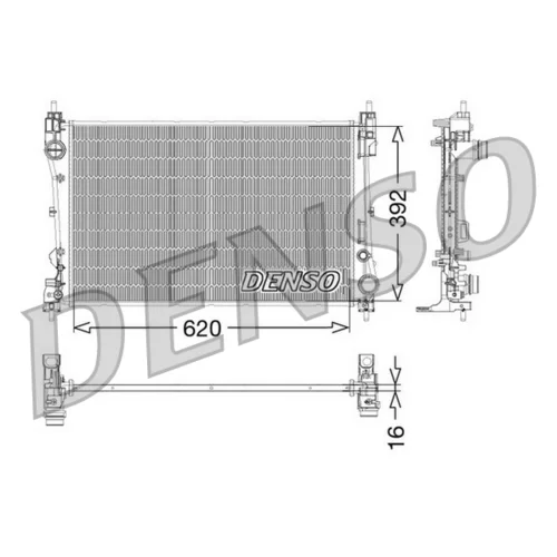 Chladič motora DENSO DRM09115