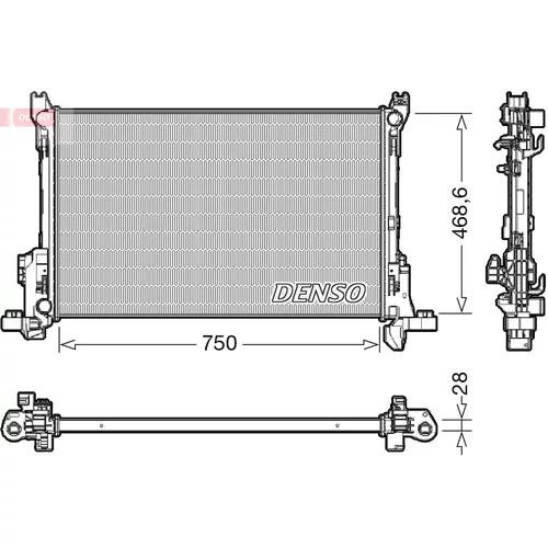 Chladič motora DENSO DRM09174