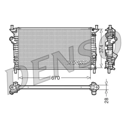 Chladič motora DENSO DRM10074