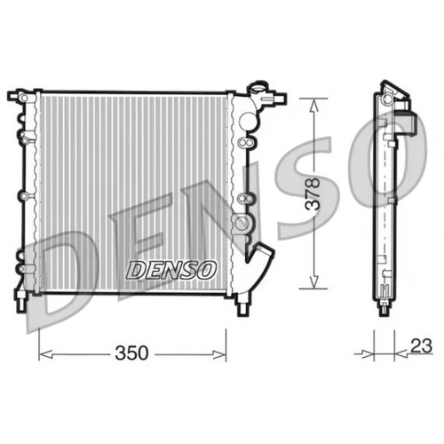 Chladič motora DENSO DRM23003