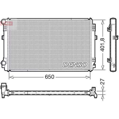 Chladič motora DRM32048 /DENSO/