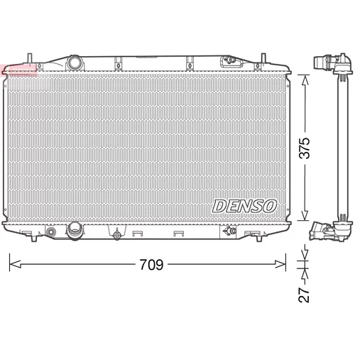 Chladič motora DENSO DRM40041