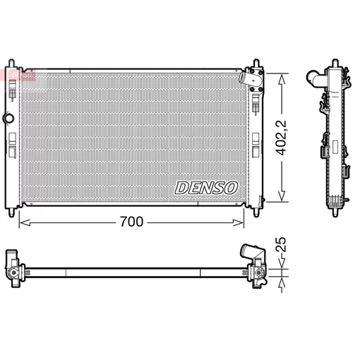 Chladič motora DENSO DRM45053