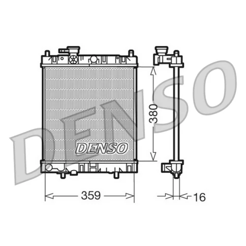 Chladič motora DENSO DRM46001