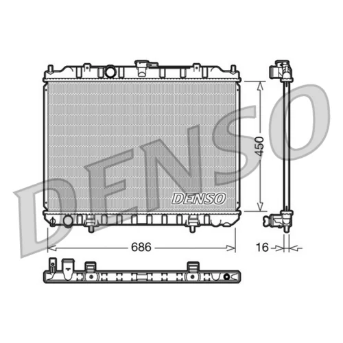 Chladič motora DENSO DRM46004